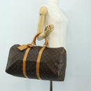 LOUIS VUITTON Monogram Keepall 45 Boston Bag M41428 LV Auth 184996V-23