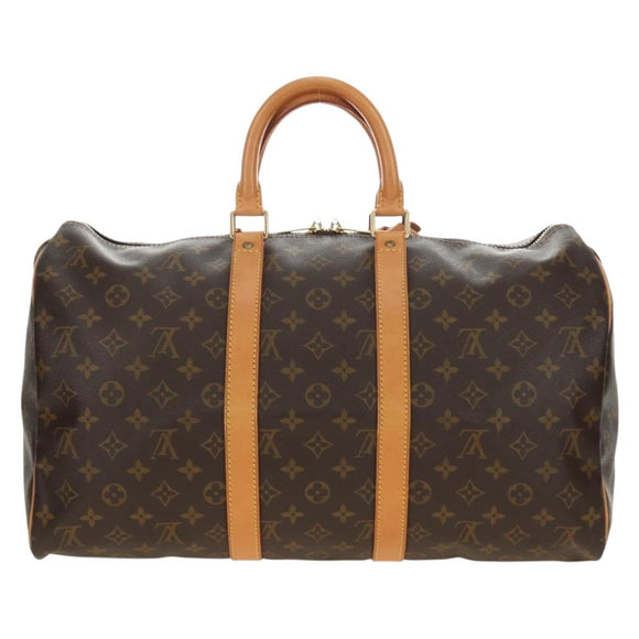 LOUIS VUITTON Monogram Keepall 45 Boston Bag M41428 LV Auth 184996V