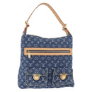 LOUIS VUITTON Monogram Denim Buggy GM Shoulder Bag Blue M95048 LV Auth 184997SAV-1