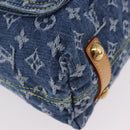 LOUIS VUITTON Monogram Denim Buggy GM Shoulder Bag Blue M95048 LV Auth 184997SAV-8