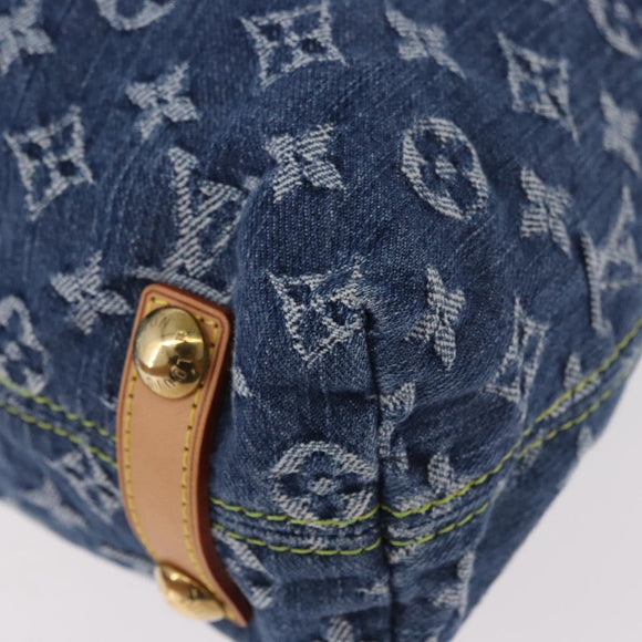LOUIS VUITTON Monogram Denim Buggy GM Shoulder Bag Blue M95048 LV Auth 184997SAV
