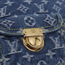 LOUIS VUITTON Monogram Denim Buggy GM Shoulder Bag Blue M95048 LV Auth 184997SAV-19
