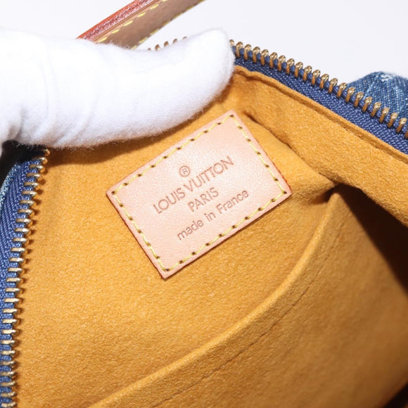 LOUIS VUITTON Monogram Denim Buggy GM Shoulder Bag Blue M95048 LV Auth 184997SAV