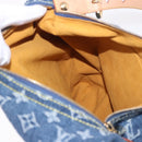 LOUIS VUITTON Monogram Denim Buggy GM Shoulder Bag Blue M95048 LV Auth 184997SAV-22