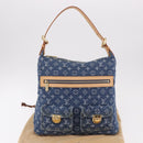 LOUIS VUITTON Monogram Denim Buggy GM Shoulder Bag Blue M95048 LV Auth 184997SAV-12
