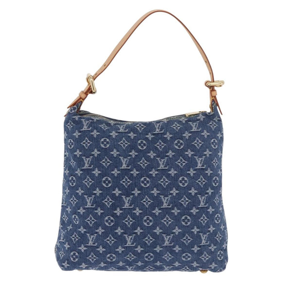LOUIS VUITTON Monogram Denim Buggy GM Shoulder Bag Blue M95048 LV Auth 184997SAV