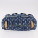 LOUIS VUITTON Monogram Denim Buggy GM Shoulder Bag Blue M95048 LV Auth 184997SAV-5