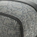 Christian Dior Trotter Canvas Boston Bag 2way Gray Silver Auth 184998SM-15