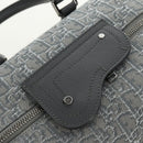 Christian Dior Trotter Canvas Boston Bag 2way Gray Silver Auth 184998SM-18