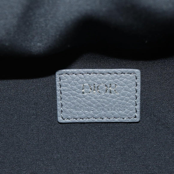 Christian Dior Trotter Canvas Boston Bag 2way Gray Silver Auth 184998SM