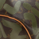 LOUIS VUITTON Monogram Graffiti Keepall 50 Boston tas Kaki M92196 Auth 184999SV-14