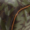 LOUIS VUITTON Monogram Graffiti Keepall 50 Boston tas Kaki M92196 Auth 184999SV-17