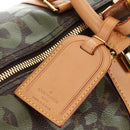 LOUIS VUITTON Monogram Graffiti Keepall 50 Boston Bag Khaki M92196 Auth 184999SV-20