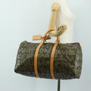 LOUIS VUITTON Monogram Graffiti Keepall 50 Boston tas Kaki M92196 Auth 184999SV-25