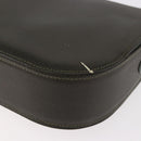 BALLY Shoulder Bag Leather Green Gold Auth 185005-9