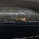 BALLY Shoulder Bag Leather Green Gold Auth 185005-19
