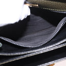 BALLY Shoulder Bag Leather Green Gold Auth 185005-25