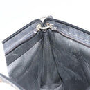Christian Dior Trotter Canvas Shoulder Bag Navy Gold Auth 185006-19