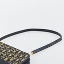 Christian Dior Trotter Canvas Shoulder Bag Navy Gold Auth 185007A-8