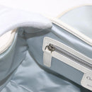 Christian Dior Trotter Canvas Romantic Chain Bag PVC White Silver Auth 185008SAV-23