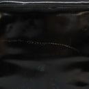 Salvatore Ferragamo Gancini Hand Bag Leather 2way Black Gold Auth 185010-3
