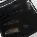 Salvatore Ferragamo Gancini Hand Bag Leather 2way Black Gold Auth 185010-4