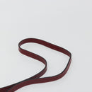 Salvatore Ferragamo Gancini Hand Bag Leather 2way Red Gold Auth 185011-15