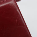 Salvatore Ferragamo Gancini Hand Bag Leather 2way Red Gold Auth 185011-10
