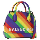 BALENCIAGA Ville XXS Hand Bag Leather 2way Rainbow 550646 Auth 185014M-1