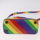 BALENCIAGA Ville XXS Hand Bag Leather 2way Rainbow 550646 Auth 185014M-11