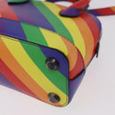 BALENCIAGA Ville XXS Hand Bag Leather 2way Rainbow 550646 Auth 185014M-15