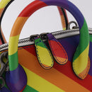 BALENCIAGA Ville XXS Hand Bag Leather 2way Rainbow 550646 Auth 185014M-16