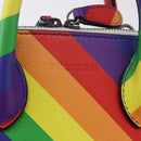 BALENCIAGA Ville XXS Hand Bag Leather 2way Rainbow 550646 Auth 185014M-18