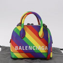 BALENCIAGA Ville XXS Hand Bag Leather 2way Rainbow 550646 Auth 185014M-27