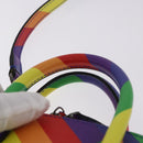 BALENCIAGA Ville XXS Hand Bag Leather 2way Rainbow 550646 Auth 185014M-8