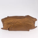 LOEWE Anagram Nappa Aire Hand Bag Leather Gold Auth 185016A-6