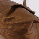 LOEWE Anagram Nappa Aire Hand Bag Leather Gold Auth 185016A-16