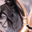 LOEWE Anagram Nappa Aire Hand Bag Leather Gold Auth 185016A-11