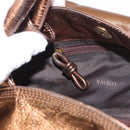 LOEWE Anagram Nappa Aire Hand Bag Leather Gold Auth 185016A-22