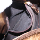 LOEWE Anagram Nappa Aire Hand Bag Leather Gold Auth 185016A-23