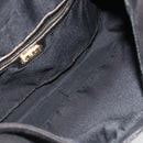FENDI Mamma Baguette Schultertasche Wildleder Schwarz Gold Auth 185022-11