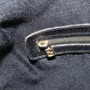 FENDI Mamma Baguette Schultertasche Wildleder Schwarz Gold Auth 185022-22
