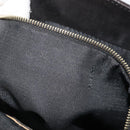 FENDI Mamma Baguette Schultertasche Wildleder Schwarz Gold Auth 185022-12
