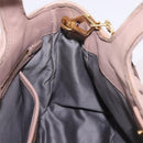 Miu Miu Matelasse Hand Bag Leather 2way Beige Gold Auth 185023-22