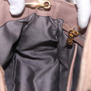 Miu Miu Matelasse Hand Bag Leather 2way Beige Gold Auth 185023-23