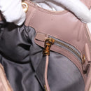 Miu Miu Matelasse Hand Bag Leather 2way Beige Gold Auth 185023-24