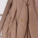 Miu Miu Matelasse Hand Bag Leather 2way Beige Gold Auth 185023-5