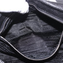 PRADA Chain Shoulder Bag Leather Black Silver Auth 185024SAM-25