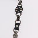 PRADA Chain Shoulder Bag Leather Black Silver Auth 185024SAM-8