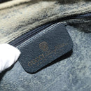 GUCCI GG Supreme Sherry Line Boston Bag PVC Navy Gold 012 3842 58 Auth 185029-16